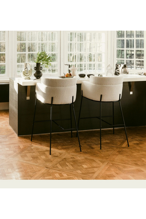 Layered Curve Back Counter Stool | NV Gallery Baron | Oroa.com