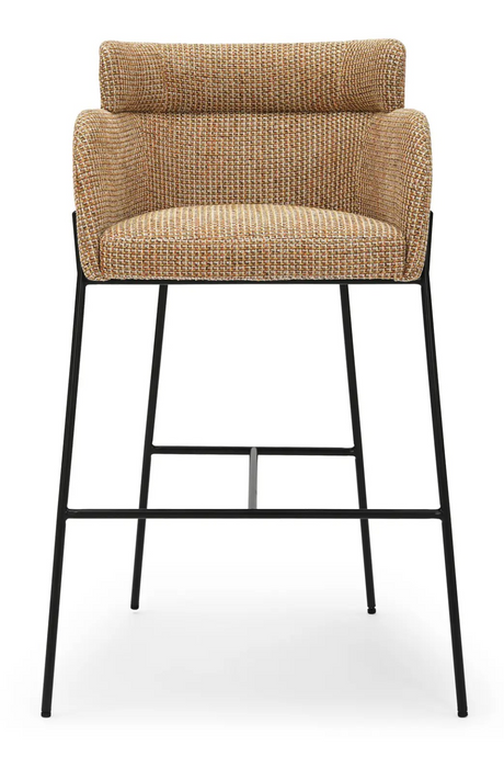 Yellow Tweed Bar Stool | NV Gallery Baron | Oroatrade.com