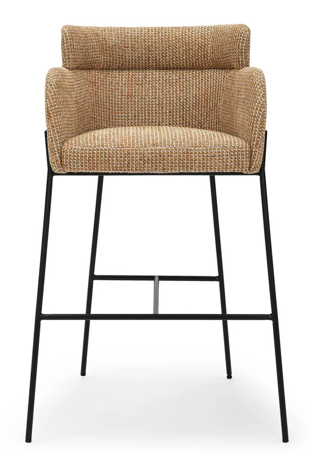 Yellow Tweed Bar Stool | NV Gallery Baron | Oroatrade.com