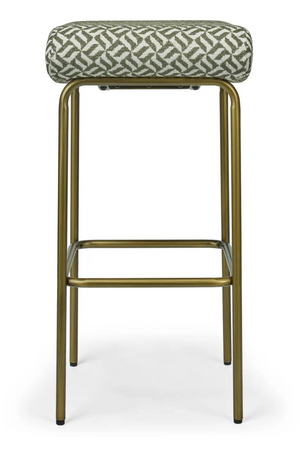 Green Patterned Bar Stool | NV Gallery Clemi | Oroa.com