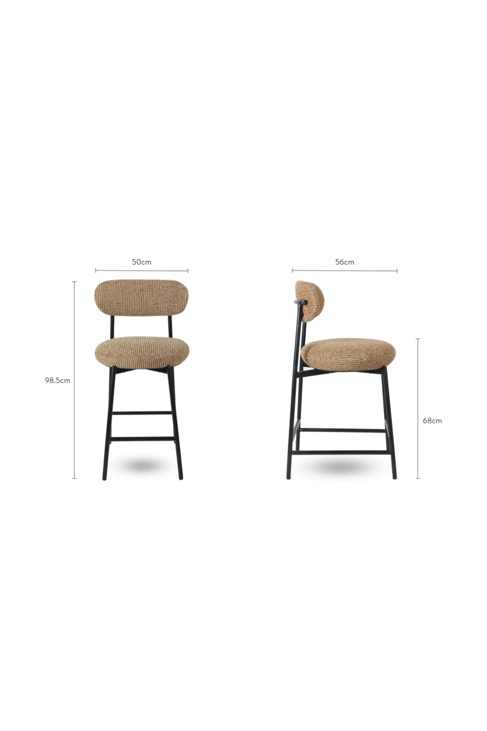 Round Seat Bar Stool | NV Gallery Maia | Oroa.com