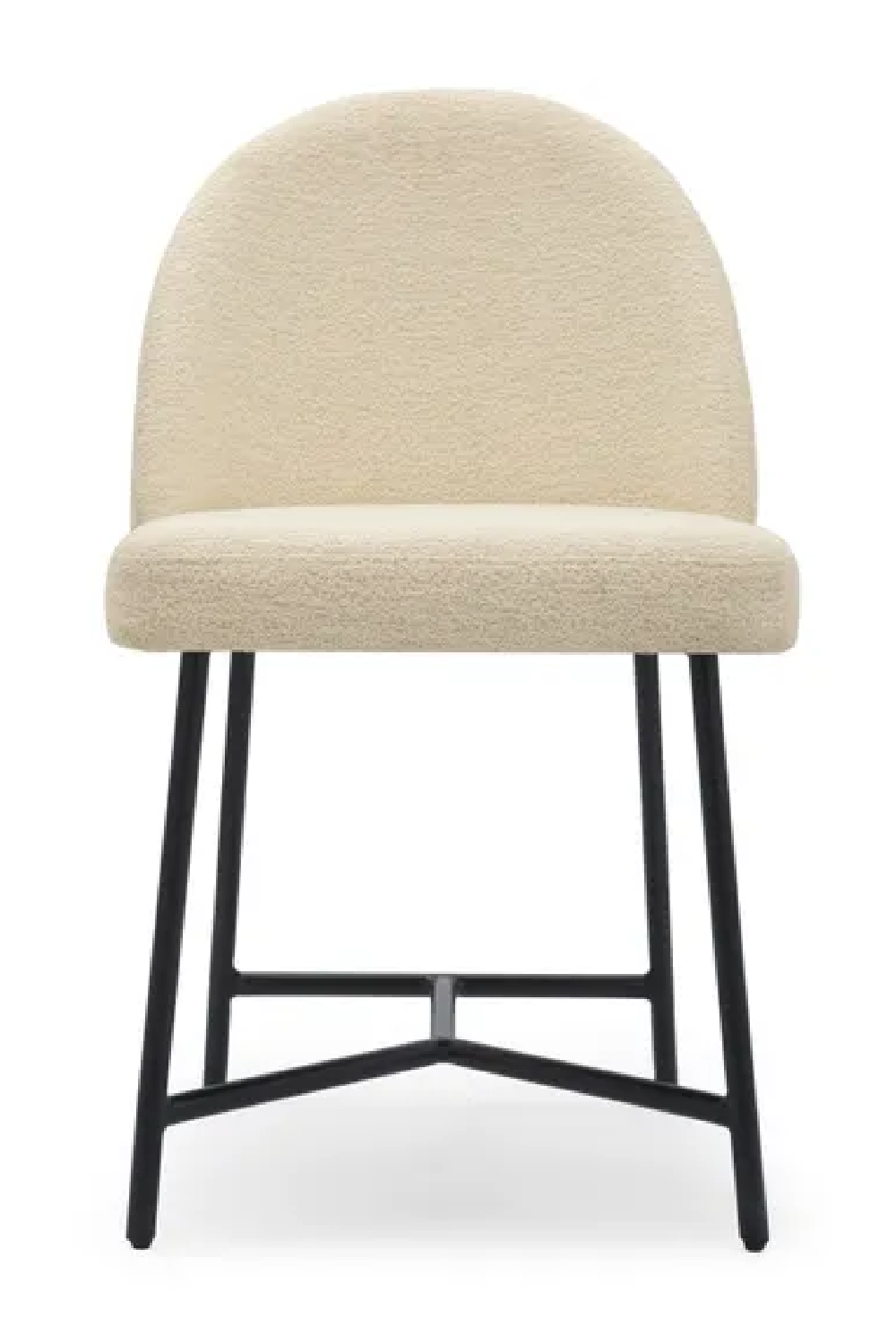 White Bouclé Dining Chair | NV Gallery Bane | Oroa.com