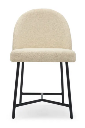 White Bouclé Dining Chair | NV Gallery Bane | Oroa.com