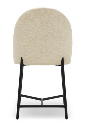 White Bouclé Dining Chair | NV Gallery Bane | Oroa.com