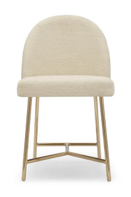 White Bouclé Dining Chair | NV Gallery Bane | Oroa.com