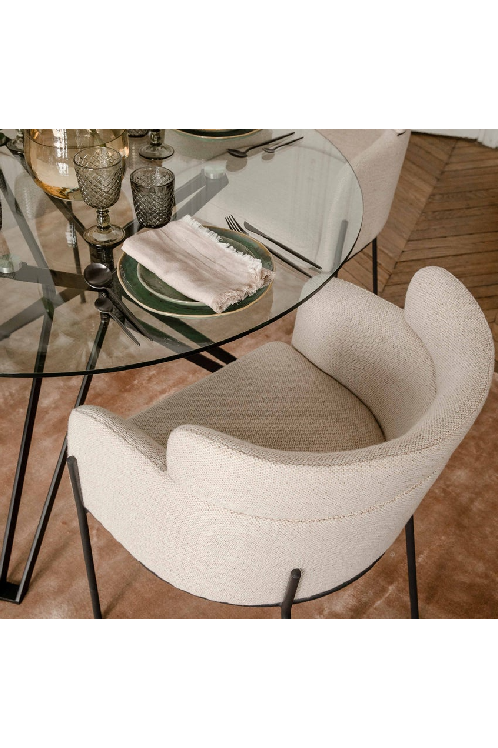 Layered Curve Back Dining Chair | NV Gallery Baron | Oroa.com