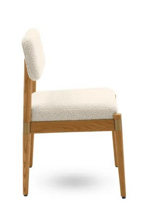 Wood Framed Bouclé Dining Chair | NV Gallery Lilay | Oroa.com