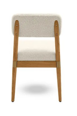 Wood Framed Bouclé Dining Chair | NV Gallery Lilay | Oroa.com