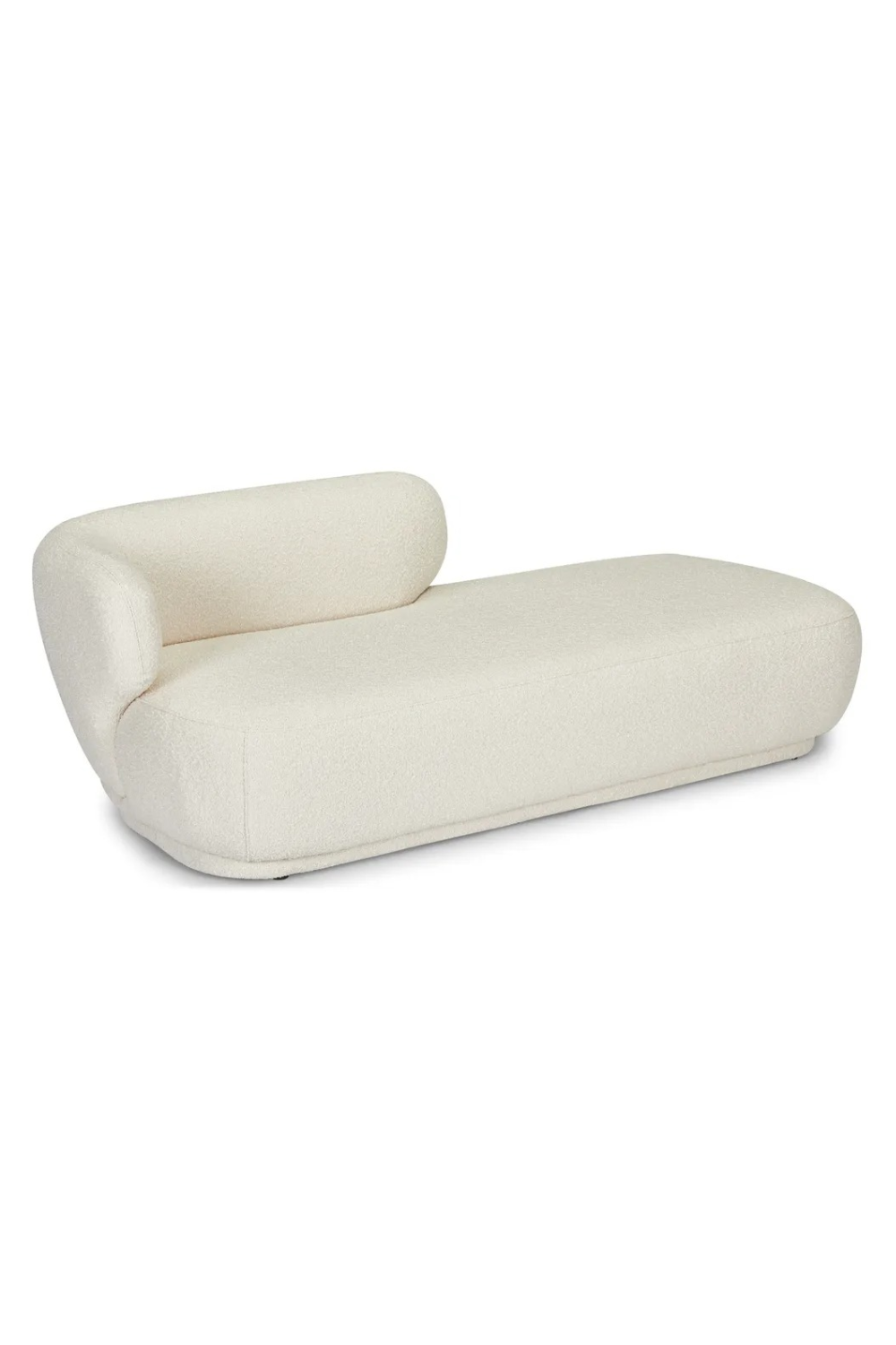 Ecru Bouclé Chaise Lounge | NV Gallery Giulia | Oroa.com