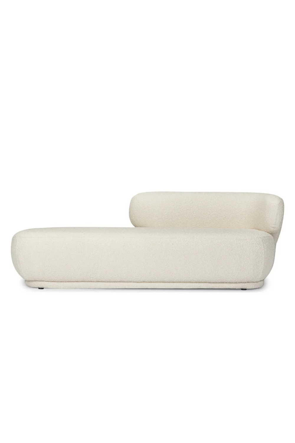 Ecru Bouclé Chaise Lounge | NV Gallery Giulia | Oroa.com