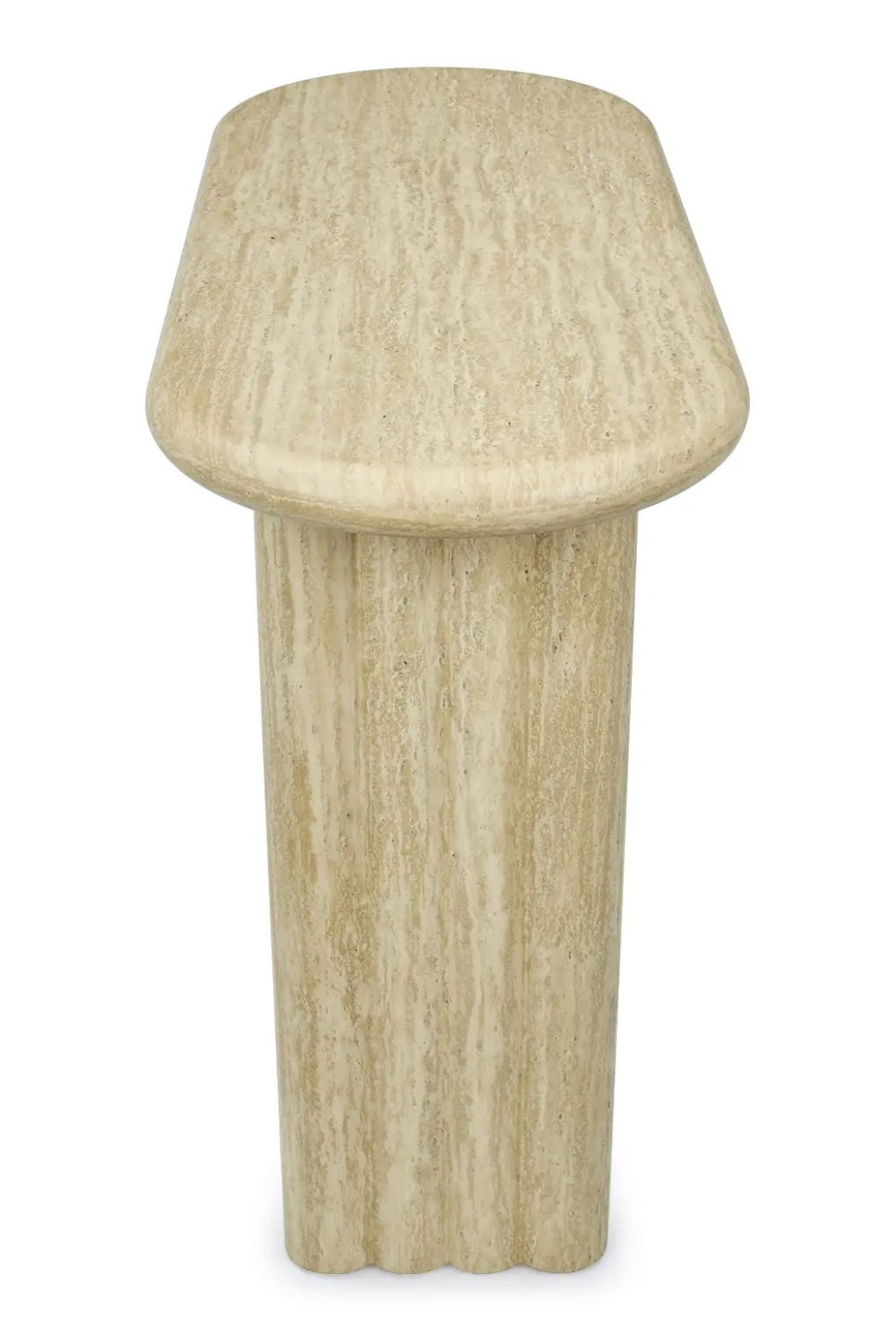Glossy Travertine Console Table | NV Gallery Aphaia | Oroa.com