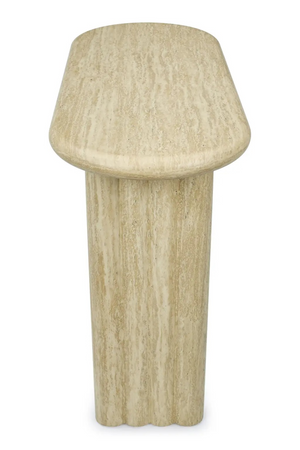 Glossy Travertine Console Table | NV Gallery Aphaia | Oroa.com