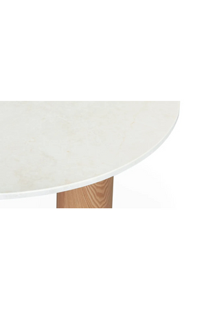 Beige Marble Round Coffee Table | NV Gallery Andrea | Oroa.com