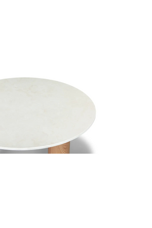 Beige Marble Round Coffee Table | NV Gallery Andrea | Oroa.com