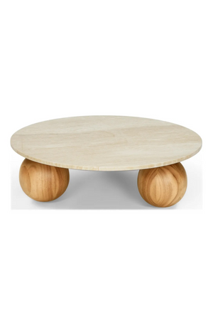 Wooden Sphere Legs Coffee Table | NV Gallery Gina | Oroa.com