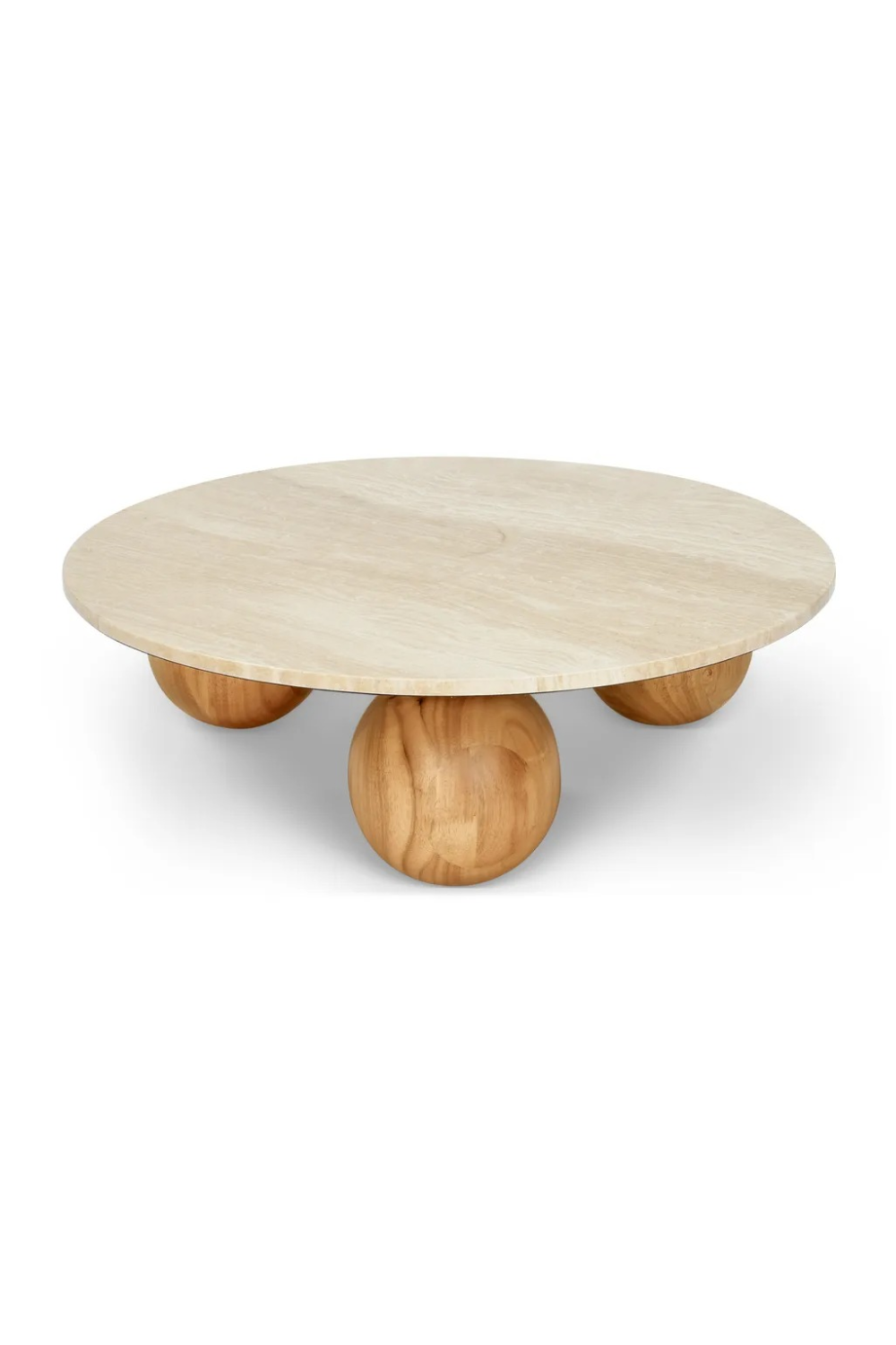 Wooden Sphere Legs Coffee Table | NV Gallery Gina | Oroa.com
