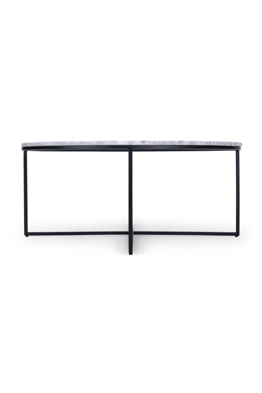 Black Cross Base Coffee Table | NV Gallery Giselle | OROA.com