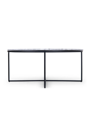 Black Cross Base Coffee Table | NV Gallery Giselle | OROA.com
