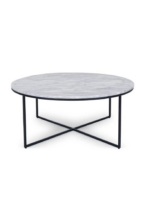 Black Cross Base Coffee Table | NV Gallery Giselle | OROA.com