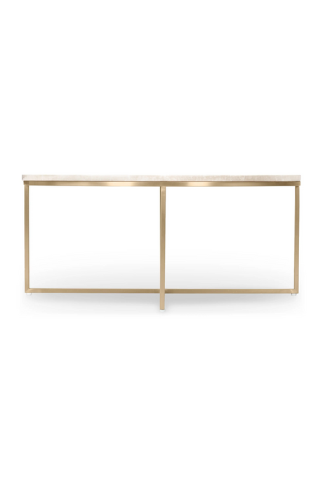 Gold Cross Base Coffee Table | NV Gallery Giselle | Oroa.com