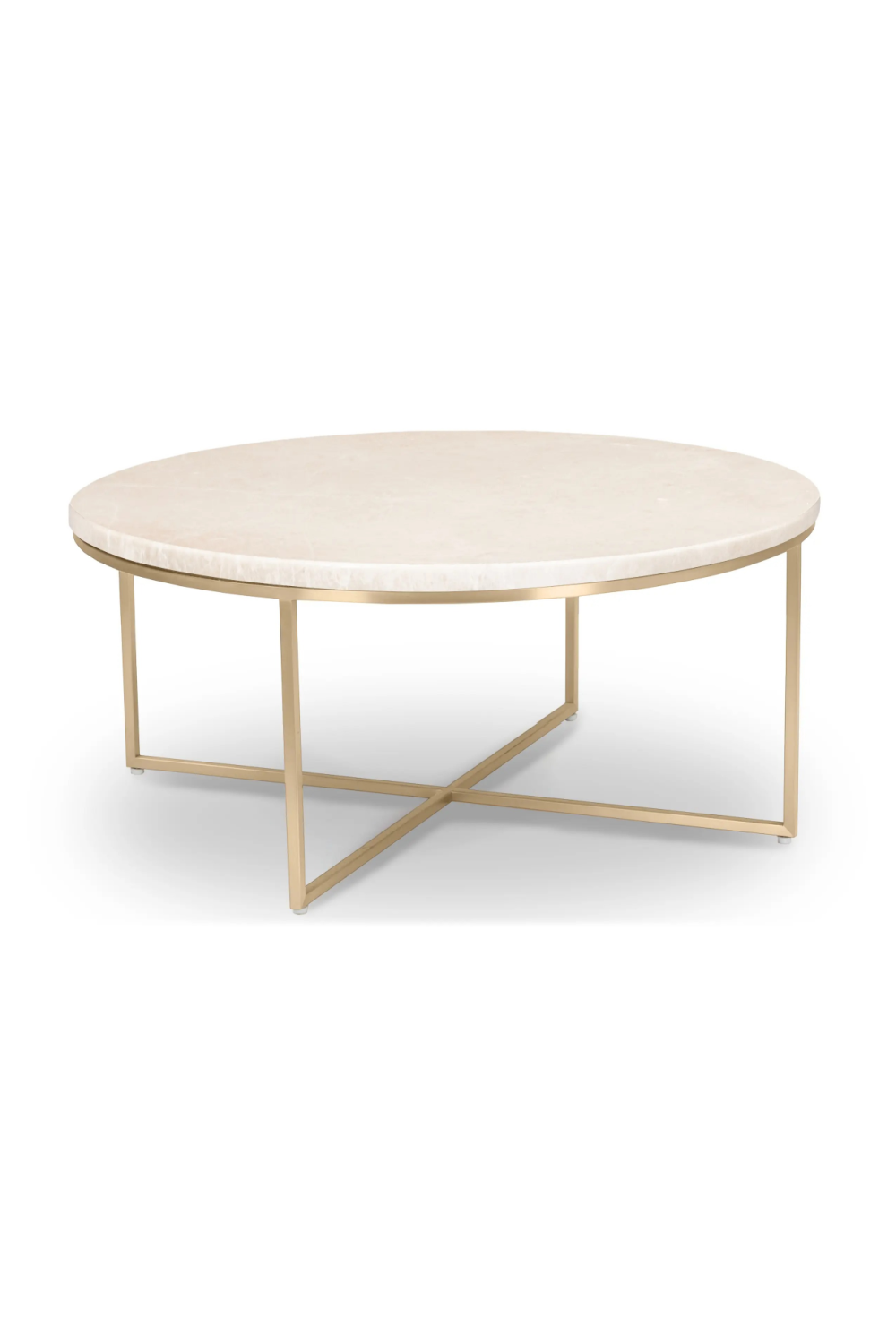 Gold Cross Base Coffee Table | NV Gallery Giselle | Oroa.com