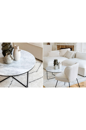 Gold Cross Base Coffee Table | NV Gallery Giselle | Oroa.com