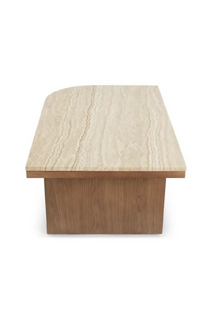 Travertine Asymmetrical Coffee Table | NV Gallery Highland | Oroa.com