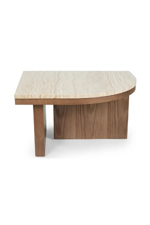 Travertine Asymmetrical Coffee Table | NV Gallery Highland | Oroa.com