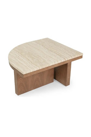 Travertine Asymmetrical Coffee Table | NV Gallery Highland | Oroa.com
