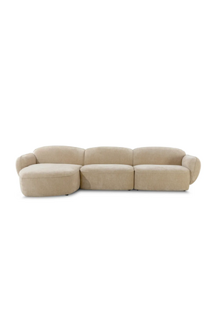 Beige Plush Corner Sofa | NV Gallery Wonka | Oroa.com