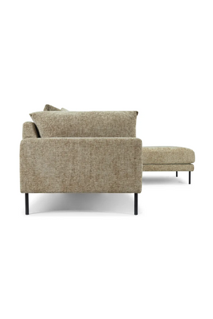 Taupe Tweed Corner Sofa | NV Gallery Ethan | Oroa.com