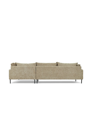 Taupe Tweed Corner Sofa | NV Gallery Ethan | Oroa.com