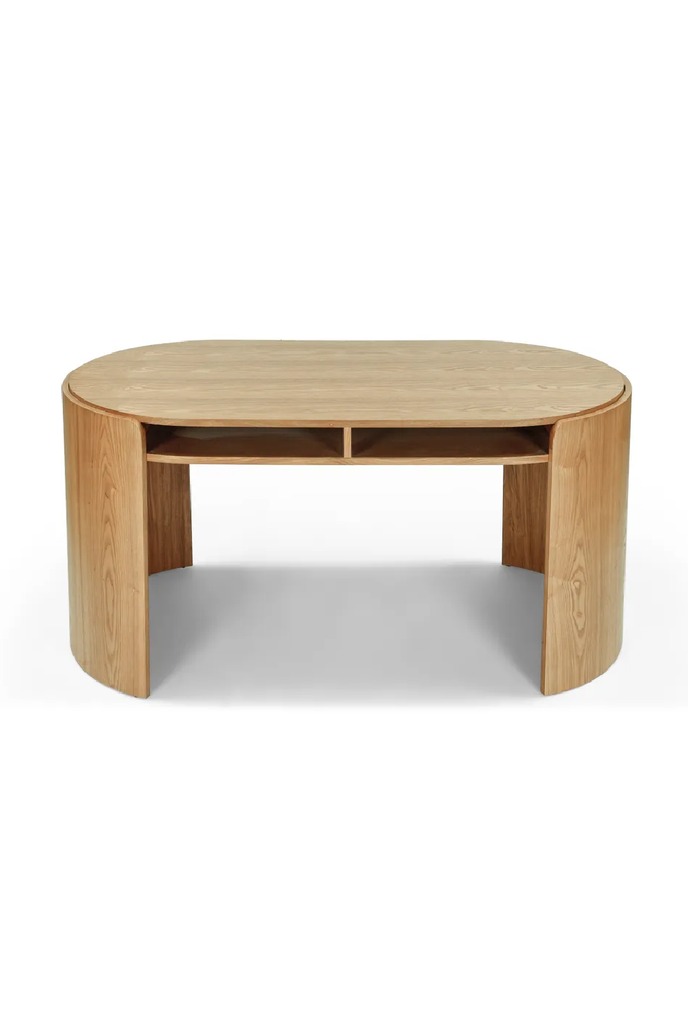 Oval Wood 2-Drawer Desk | NV Gallery Elipse | Oroa.com