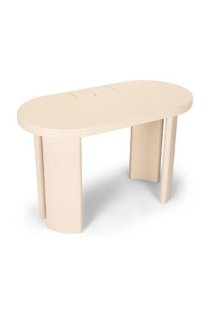 Matte Beige Desk | NV Gallery Mira | Oroa.com