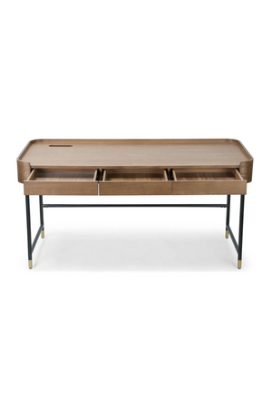 3-Drawer Wooden Desk | NV Gallery Jeffrey | Oroa.com