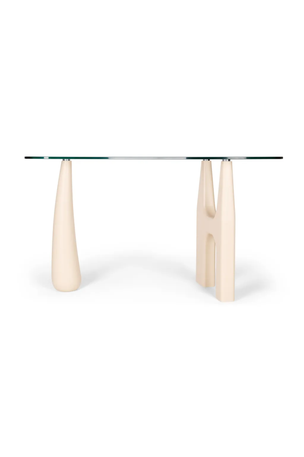 Freeform Tempered Glass Desk | NV Gallery Orwell | Oroa.com
