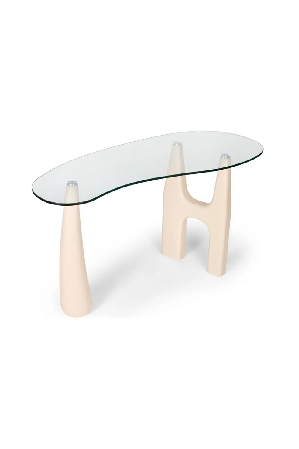 Freeform Tempered Glass Desk | NV Gallery Orwell | Oroa.com