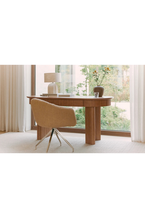 Wooden Oval Desk | NV Gallery Adriano | Oroa.com