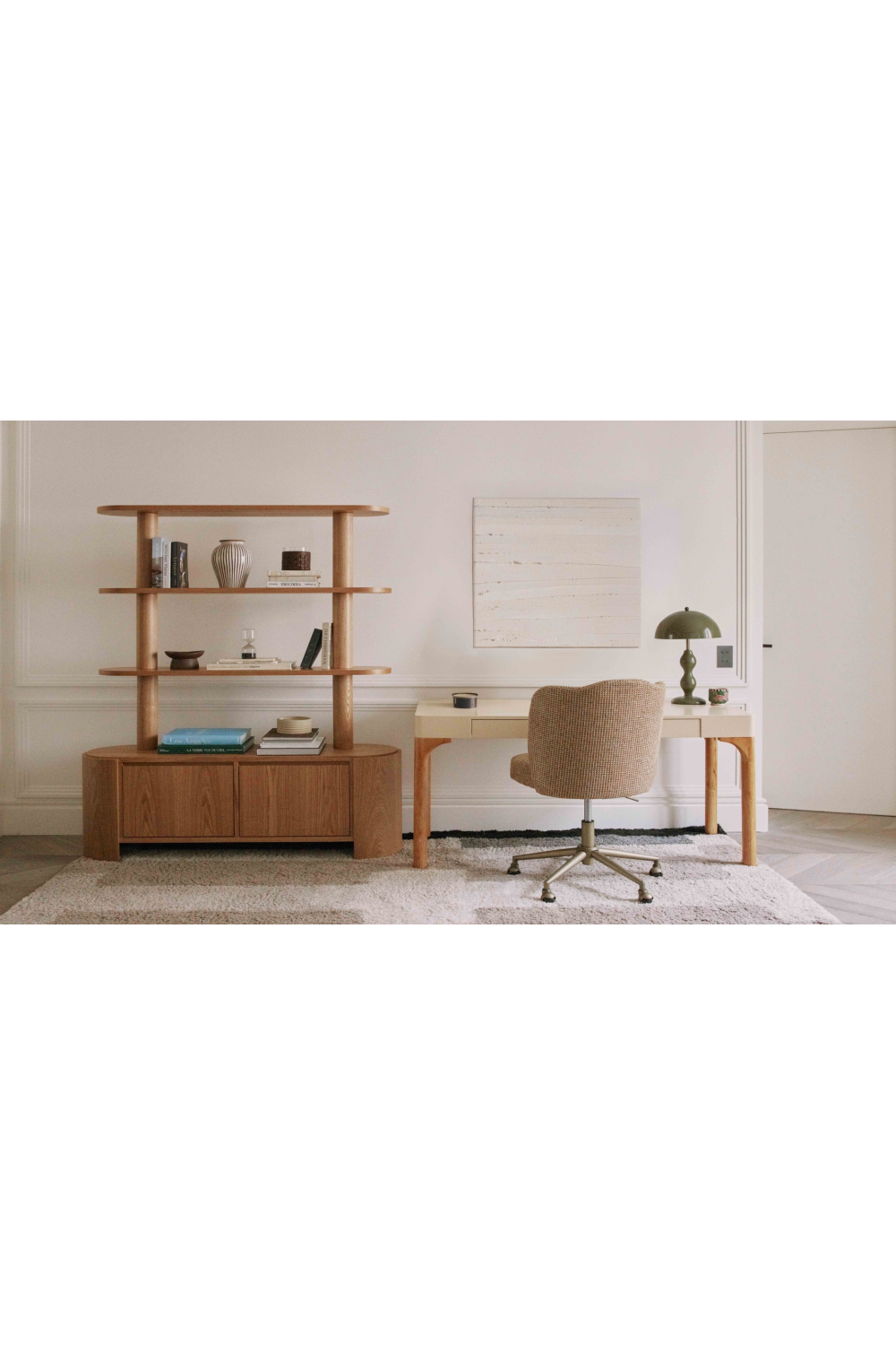 Beige 2-Drawer Desk | NV Gallery Teyho | Oroa.com