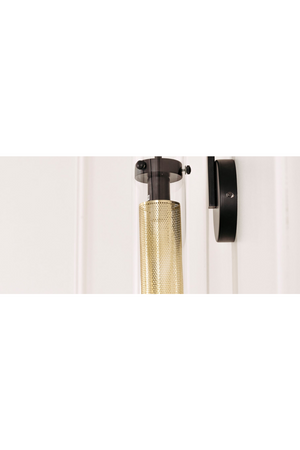 Cylindrical Gold Wall Lamp | NV Gallery Dawson | Oroa.com