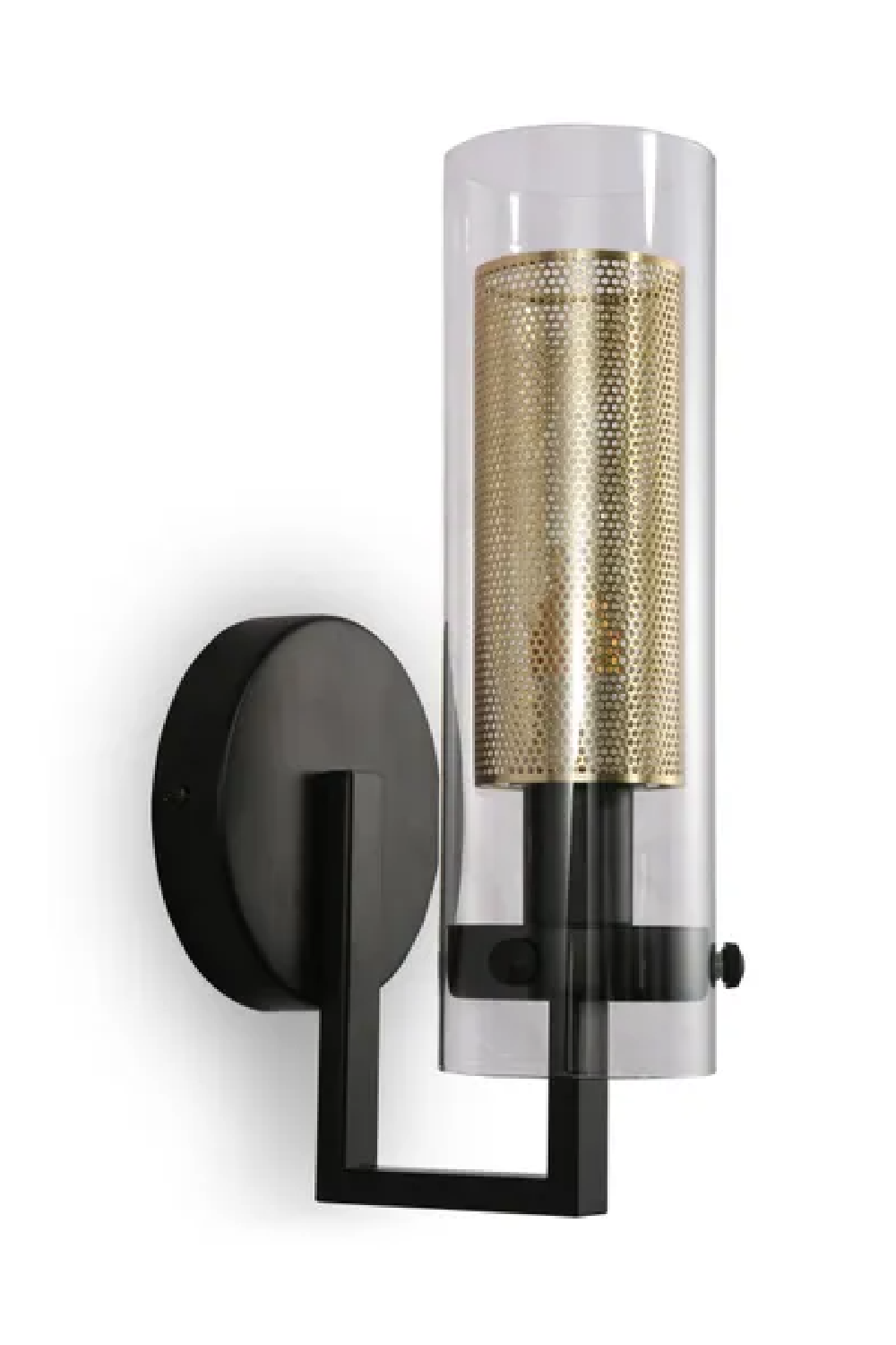 Cylindrical Gold Wall Lamp | NV Gallery Dawson | Oroa.com