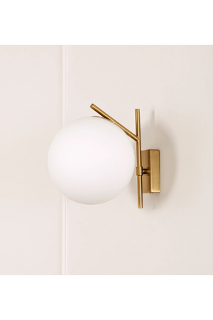 White Sphere Wall Lamp | NV Gallery Opale | Oroa.com