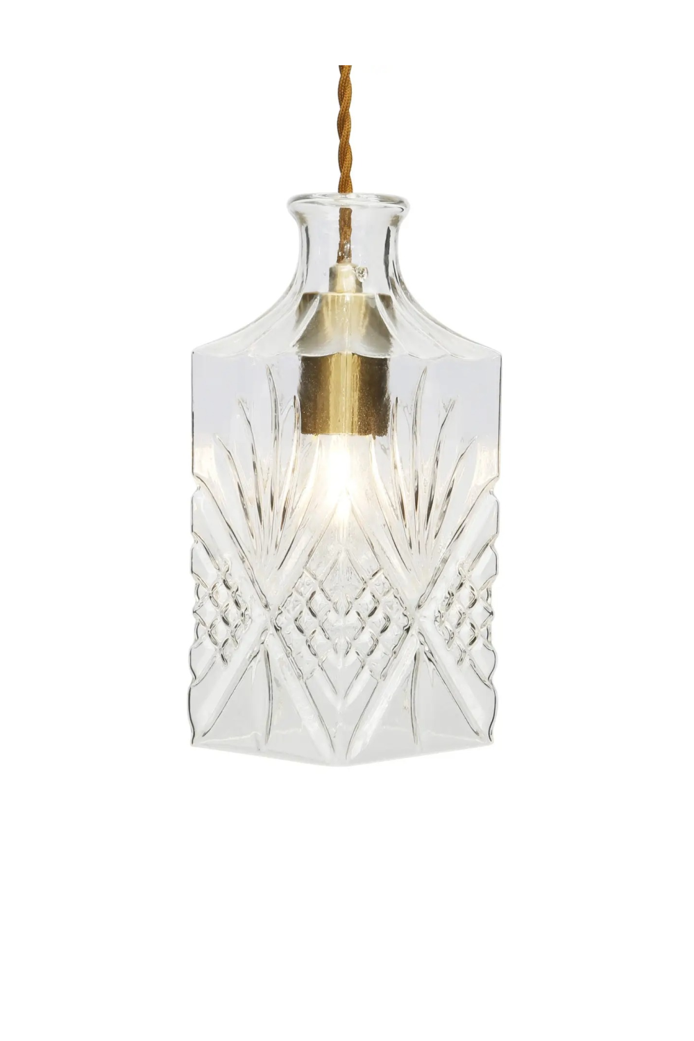Engraved Glass Pendant Lamp | NV Gallery Adler
