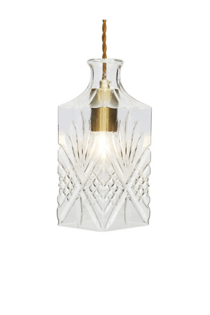 Engraved Glass Pendant Lamp | NV Gallery Adler