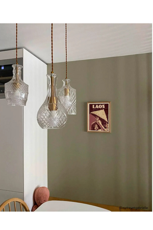 Engraved Glass Pendant Lamp | NV Gallery Adler