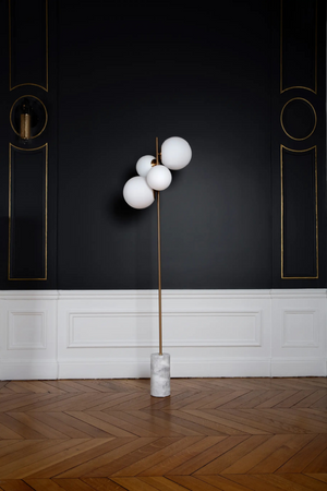 Glass Globes Floor Lamp | NV Gallery Skull | Oroa.com
