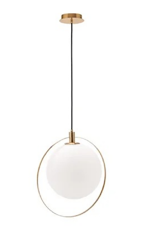 White Glass Sphere Pendant Lamp | NV Gallery Aurora | Oroa.com