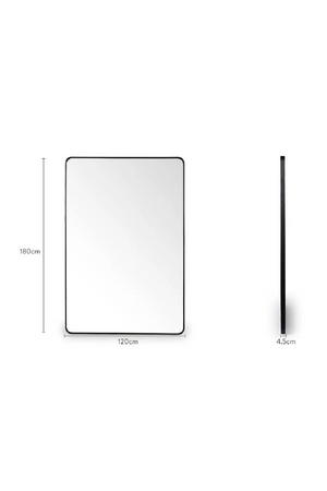 Black Metal Framed Mirror | NV Gallery Silence | Oroa.com