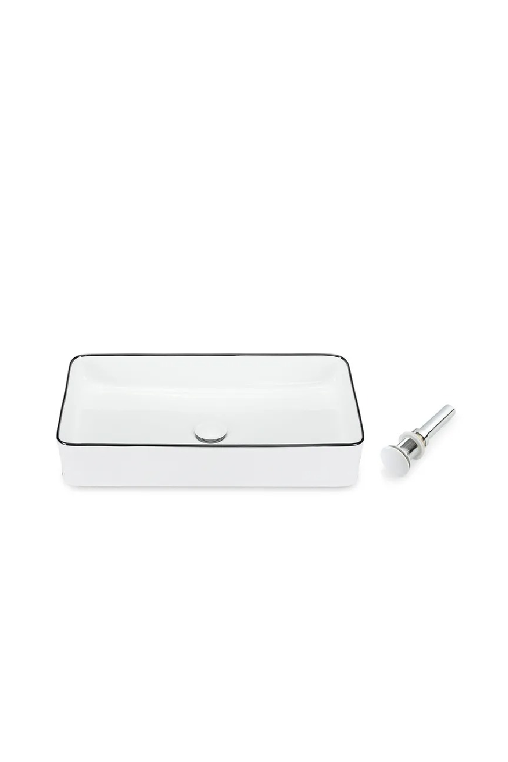 White Glazed Rectangular Sink | NV Gallery Amsterdam | Oroa.com