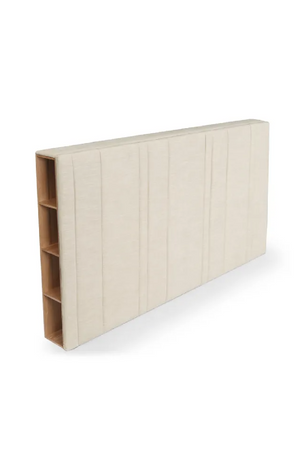 Cream King Headboard with Storage | NV Gallery Infinity | Oroa.com